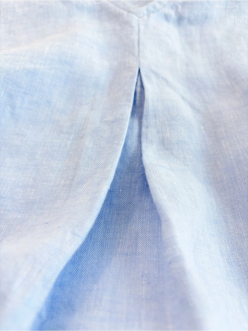 J. Jill Love Linen Cornflower Blue sleeveless v-neck 100% linen dress Size 1X - Picture 13 of 16